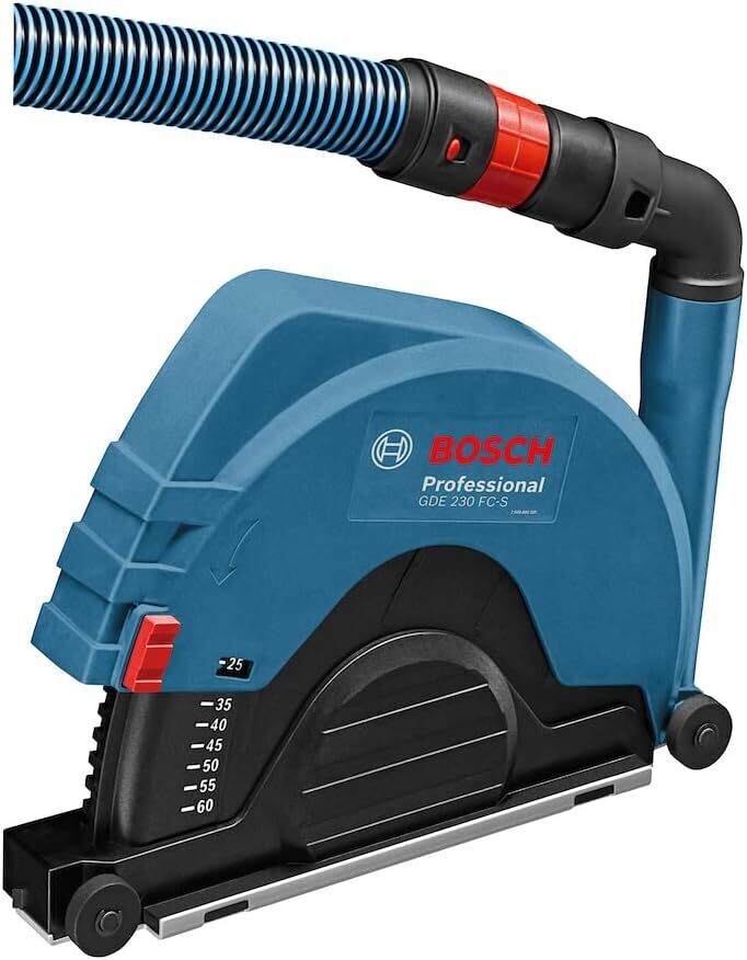 Bosch Professional Caperuza de aspiración, para discos de corte de amoladora 230 mm, montaje con tornillos, Azul Y Negro, Ø 230 mm