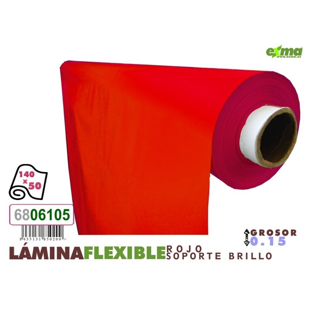 LÁMINA ROJO FLEXIBLE ! 140cm x50m