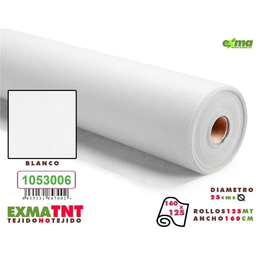 ROLLO TNT - Ancho 1,6m  BLANCO x125m