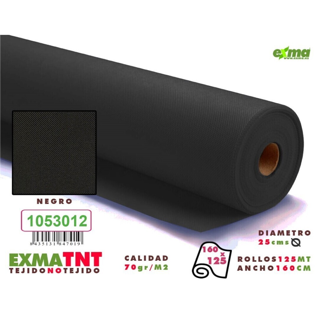 ROLLO TNT  - Ancho 1,6m NEGRO x125m