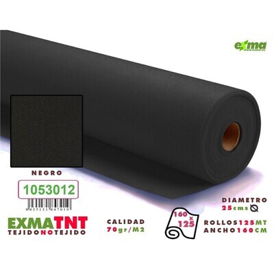 ROLLO TNT  - Ancho 1,6m NEGRO x125m
