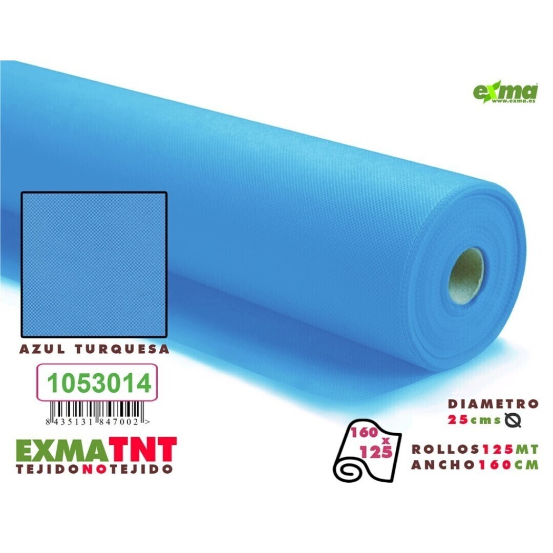 ROLLO TNT  - Ancho 1,6m  AZ TURQUESA  x125m