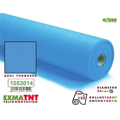 ROLLO TNT  - Ancho 1,6m  AZ TURQUESA  x125m