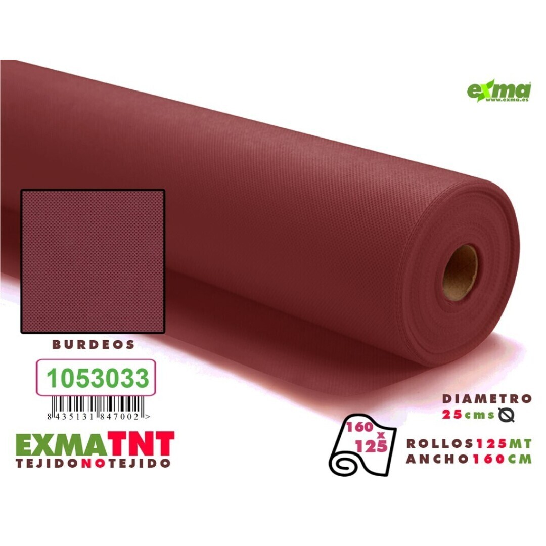 ROLLO TNT  - Ancho 1,6m BURDEOS x125m