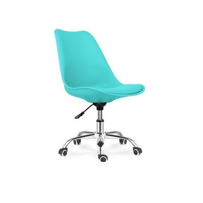 Silla TORRE, giratoria, turquesa, cojín turquesa 1 silla