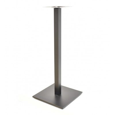 Base de mesa BEVERLY, alta, tubo cuadrado, negra, base de 45 x 45 cms, altura 110 cms