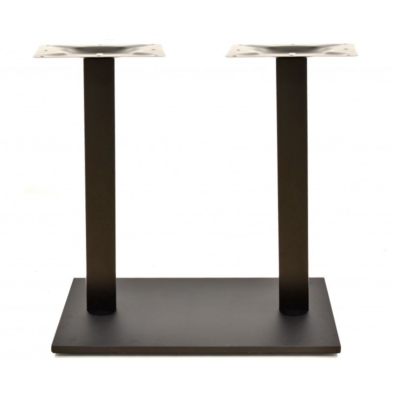 Base de mesa BEVERLY, rectangular, tubo cuadrado, negra, base de 70 x 40 cms, altura 72 cms Base de mesa BEVERLY, rectangular, tubo cuadrado, negra, base de 70 x 40 cms, altura 72 cms
