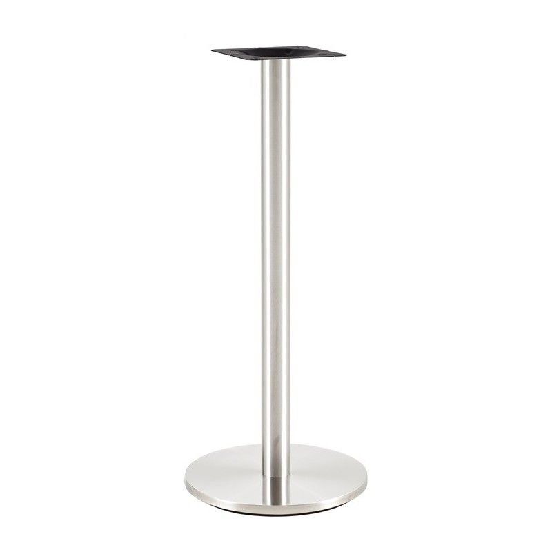 Base de mesa BENAGIL, alta, acero inoxidable, base 45 cms de diámetro, altura 110 cms