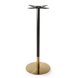 Base de mesa VERSALLES NEW, alta, dorada y negra, 43 cms de diámetro, altura 110 cms