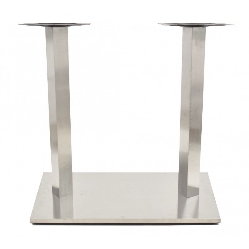 Base de mesa IPANEMA, acero inoxidable, base de 70 x 40 cms, altura 72 cms