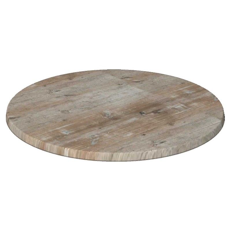 Tablero de mesa Werzalit-SM, FINDUS GRAU 296, 60 cms de diámetro*.