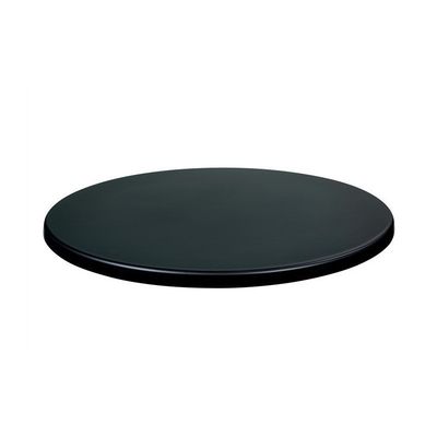 Tablero de mesa Werzalit-SM, NEGRO 55, 80 cms de diámetro*.