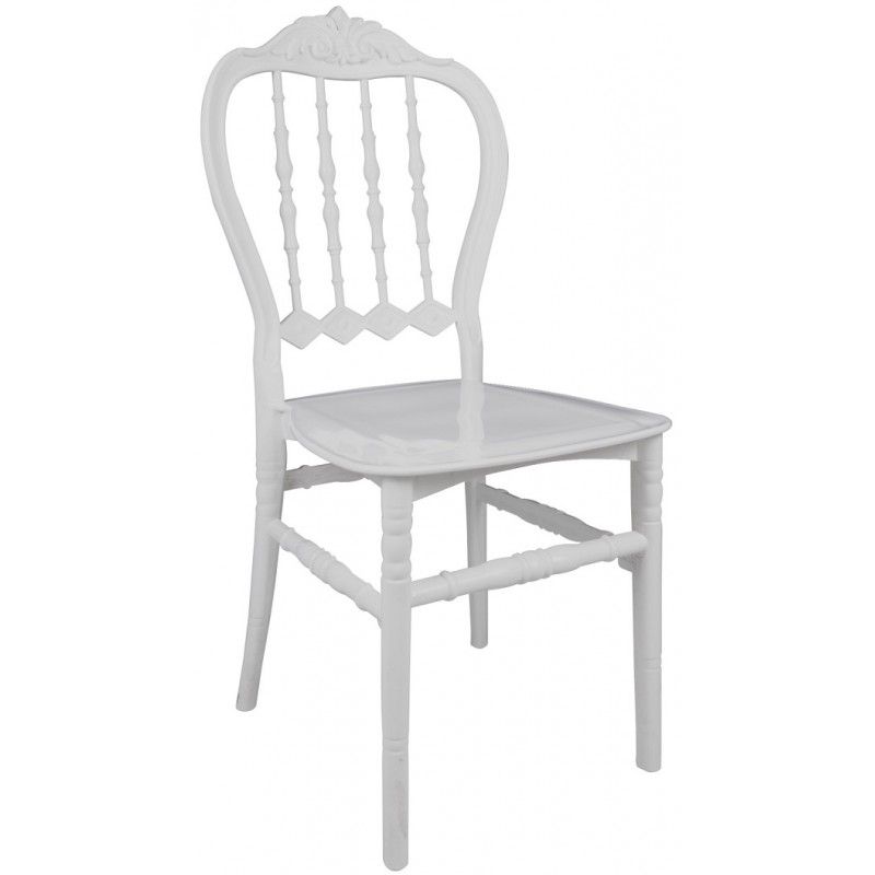 Silla LIRA, apilable, polipropileno blanco 4 sillas Silla LIRA, apilable, polipropileno blanco 4 sillas