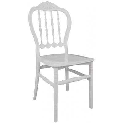 Silla LIRA, apilable, polipropileno blanco 4 sillas