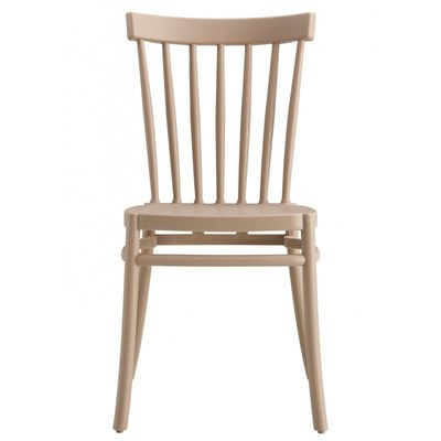 Silla MILOS, apilable, tratamiento anti UV, polipropileno tórtora 4 sillas