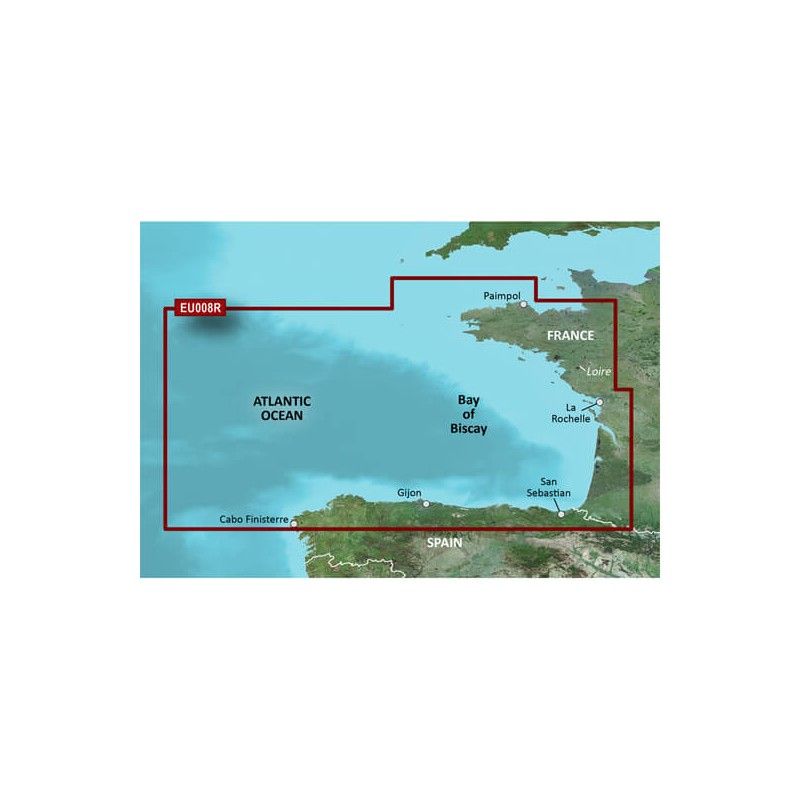 CARTA NAUTICA BLUECHART® G3 HXEU008R - BAY OF BISCAY