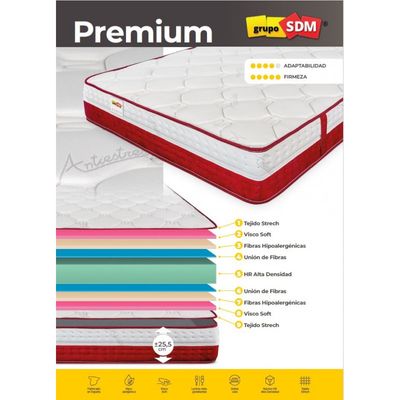 Colchón PREMIUM SDM, 135 x 190 cms
