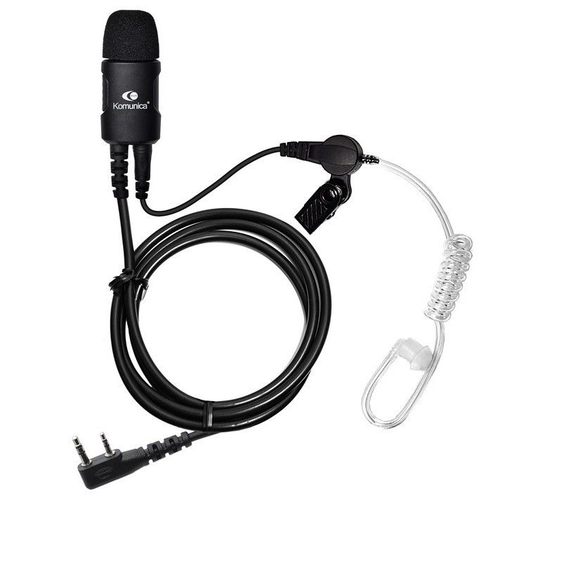 Micro-Auricular Komunica con tubo acustico "Noise Cancelling" compatible con Kenwood 2P