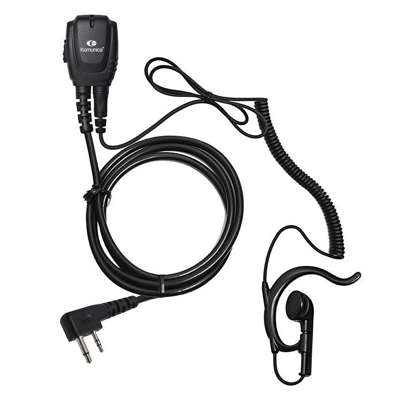 Micro-Auricular cable riz. con orejera ICOM (IL)