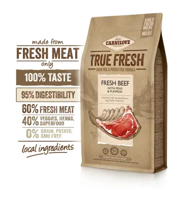 CARNILOVE CANINE ADULT TRUE FRESH TERNERA 4KG