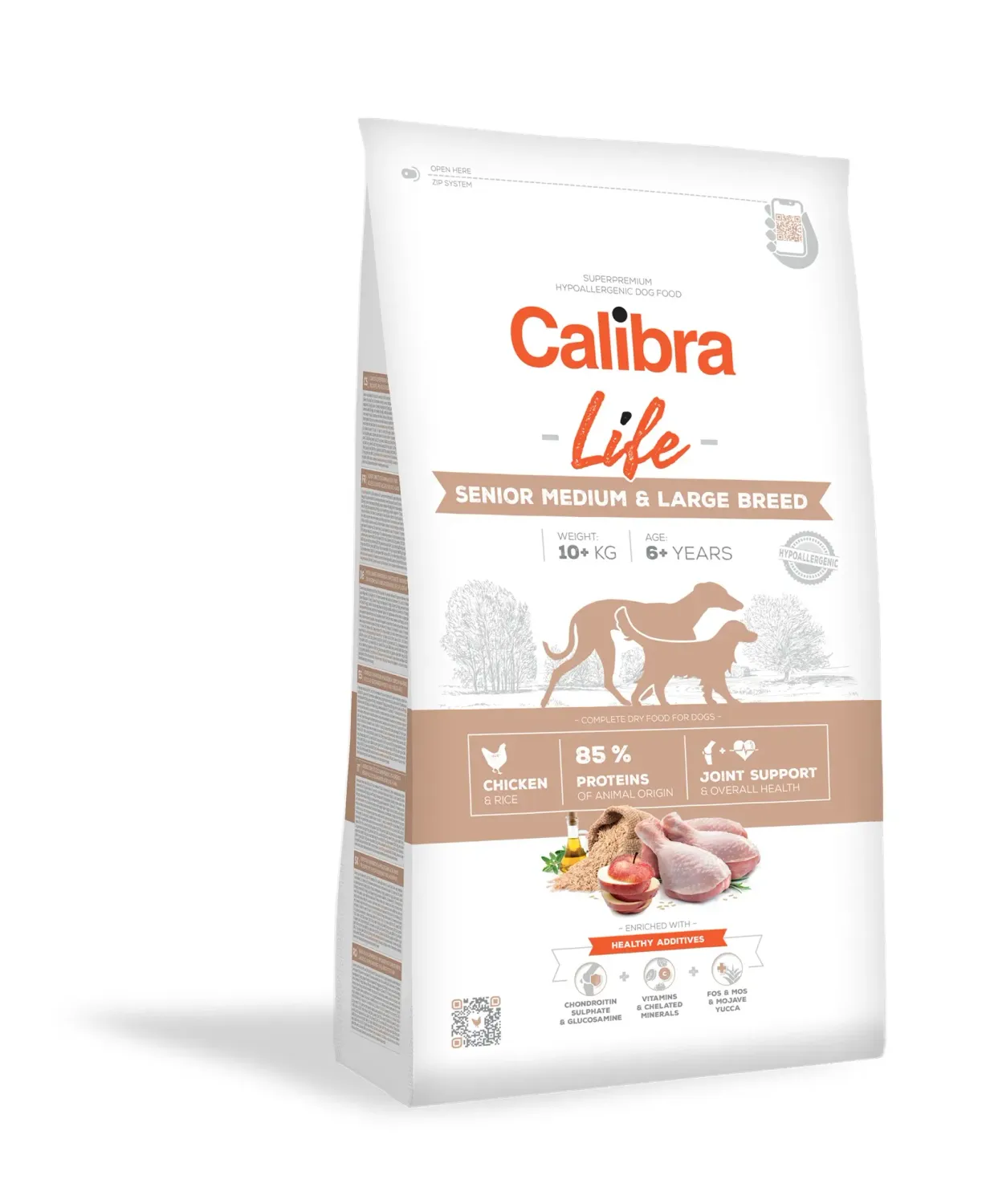 CALIBRA DOG LIFE SENIOR MEDIUM & LARGE POLLO 2,5KG