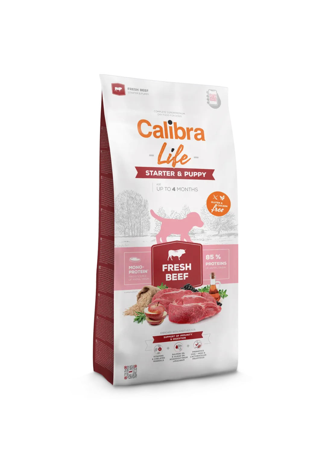 CALIBRA DOG LIFE STARTER & PUPPY FRESH BEEF 2,5KG