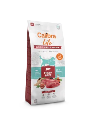 CALIBRA DOG LIFE JUNIOR SMALL & MEDIUM FRESH BEEF 2,5KG