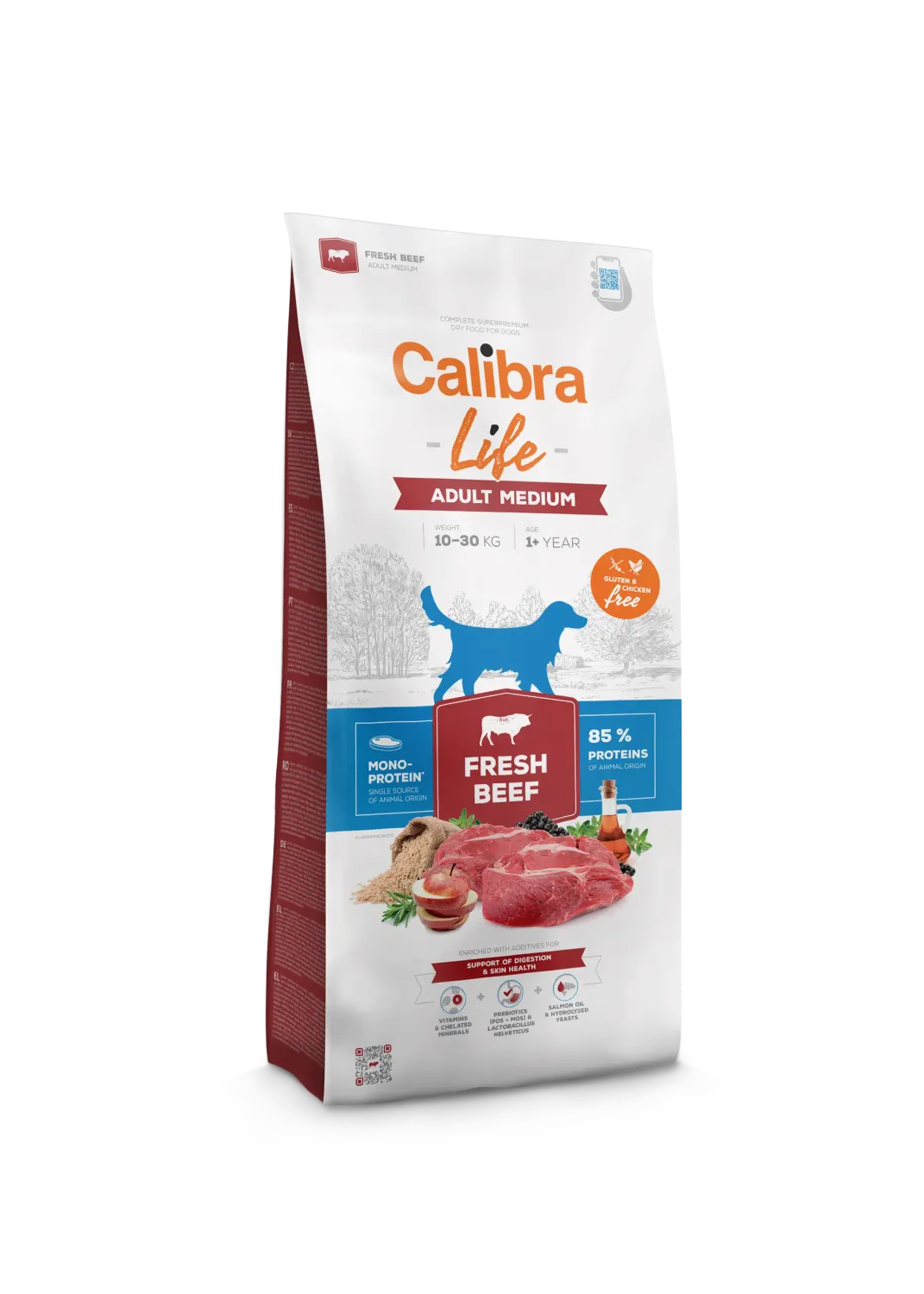 CALIBRA DOG LIFE ADULT MEDIUM FRESH BEEF 2,5KG