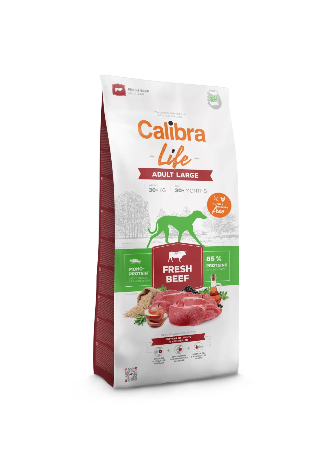 CALIBRA DOG LIFE ADULT LARGE FRESH BEEF 2,5KG