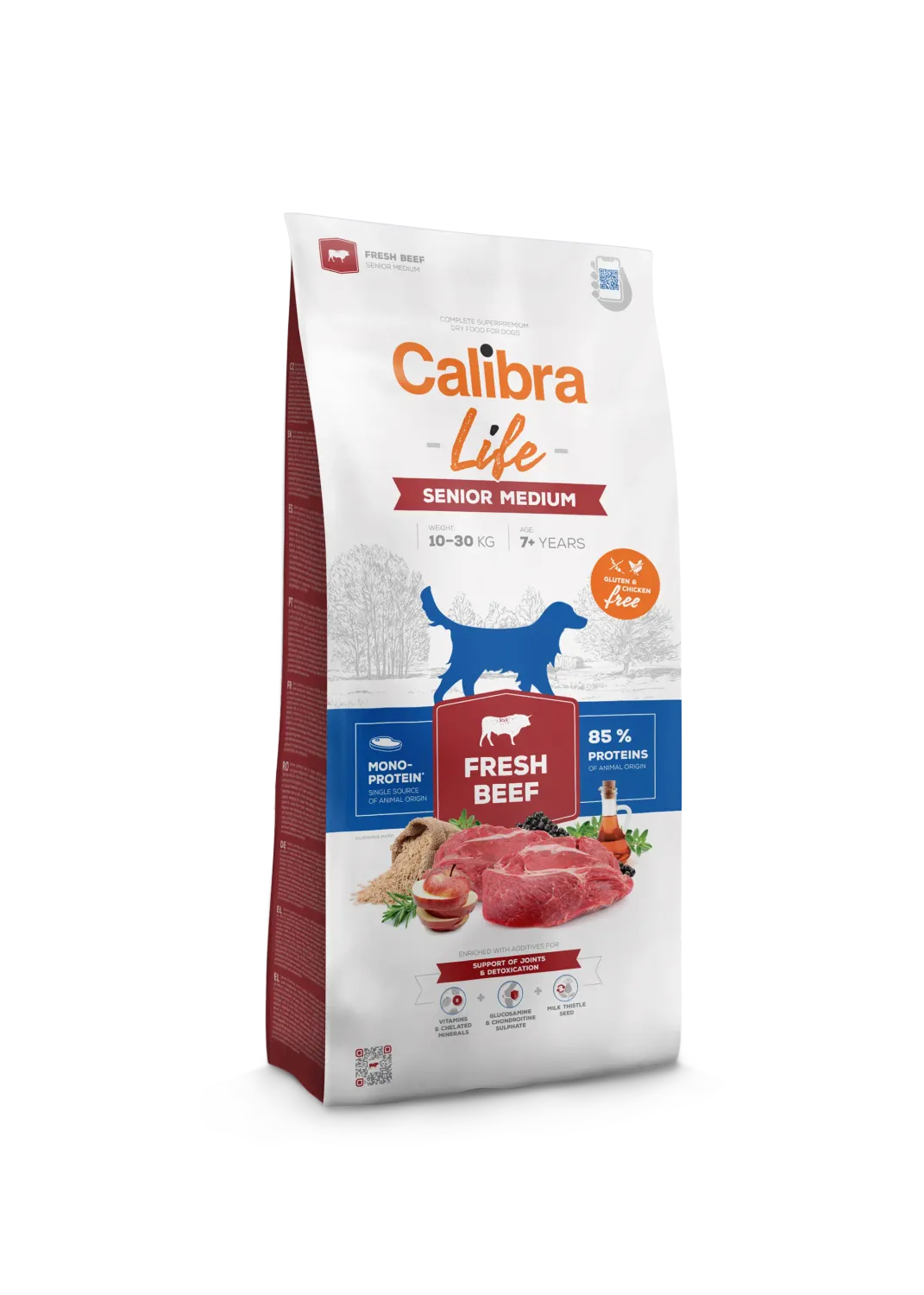 CALIBRA DOG LIFE SENIOR MEDIUM FRESH BEEF 12KG