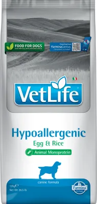 FARMINA VET LIFE DOG HYPOALLERGENIC HUEVO 12KG