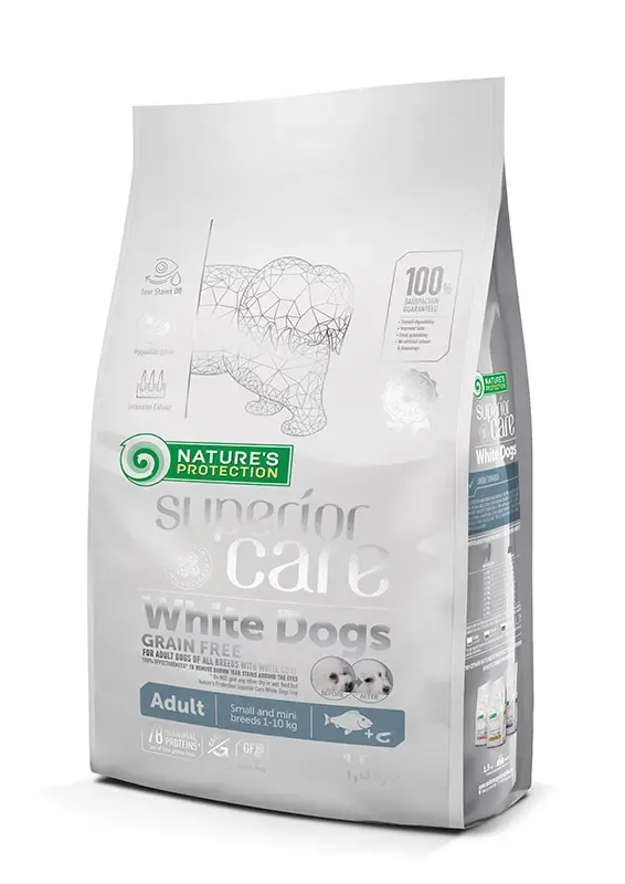 NATURE'S P SC WHITE DOG ADULT SMALL GRAIN FREE PESCADO 1,5KG