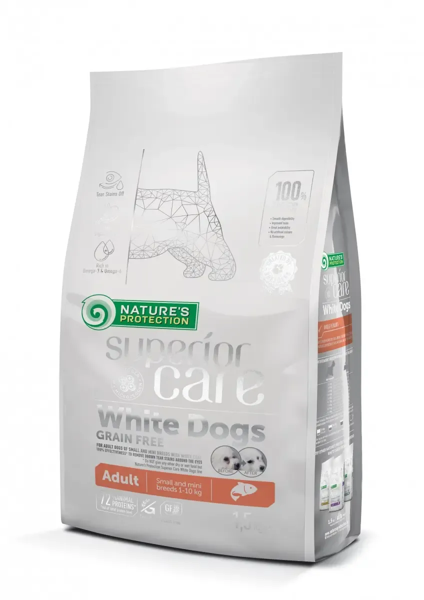 NATURE'S P SC WHITE DOG ADULT SMALL BREED SALMON 10KG