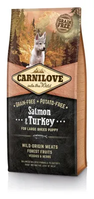 CARNILOVE CANINE PUPPY LARGE SALMON PAVO 12KG