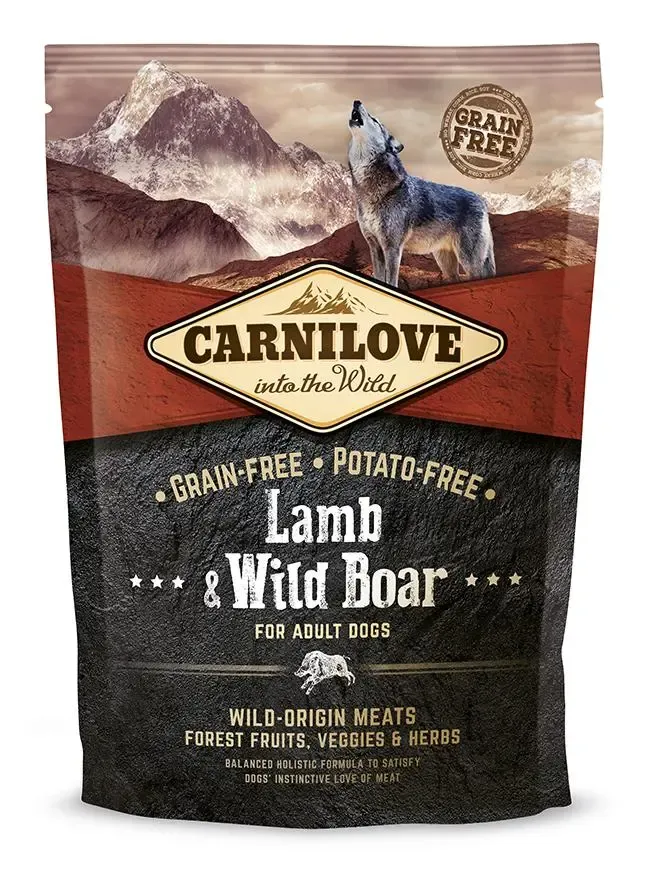 CARNILOVE CANINE ADULT CORDERO JABALI 1,5KG