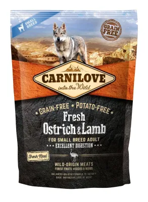 CARNILOVE CANINE ADULT SMALL FRESH AVESTRUZ CORDERO 1,5KG