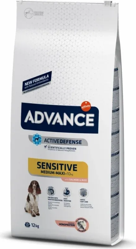 ADVANCE CANINE ADULT SENSITIVE SALMON ARROZ 12KG (NDR)