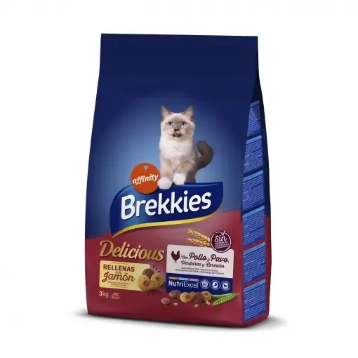 BREKKIES EXCEL FELINE ADULT DELICIOUS AVES 3KG NDR