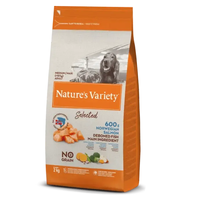 NATURE'S VARIETY CANINE ADULT MD/MX SALMON 2KG (NDR)