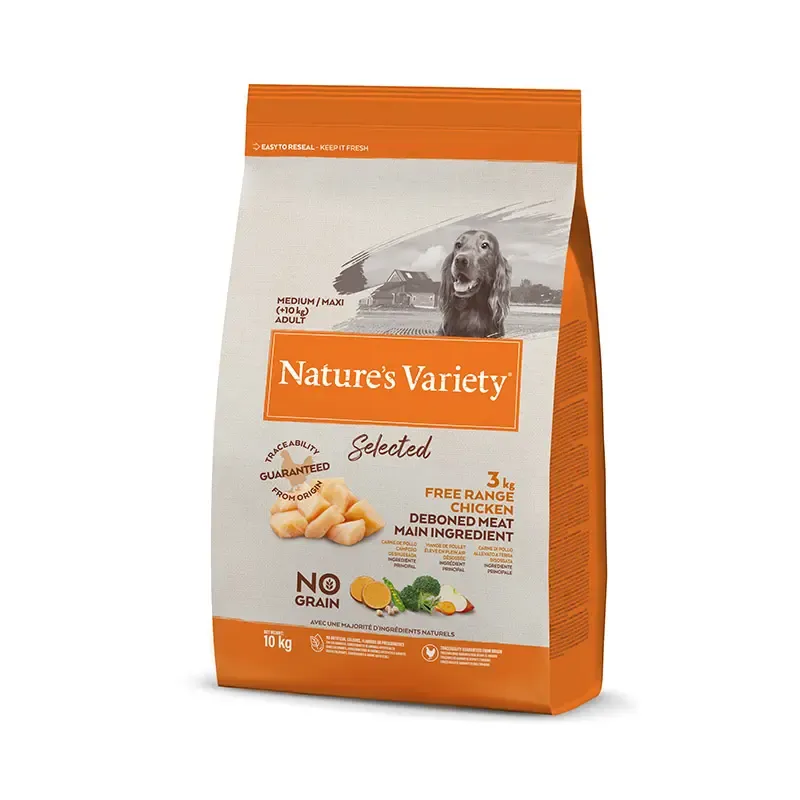 NATURE'S V SELEC CANINE ADULT MD/MX POLLO  10 KG (NDR)
