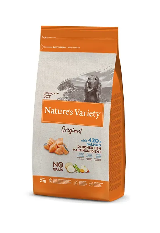 NATURE'S V ORIGIN CANINE ADULT MINI SALMON 600G (NDR)