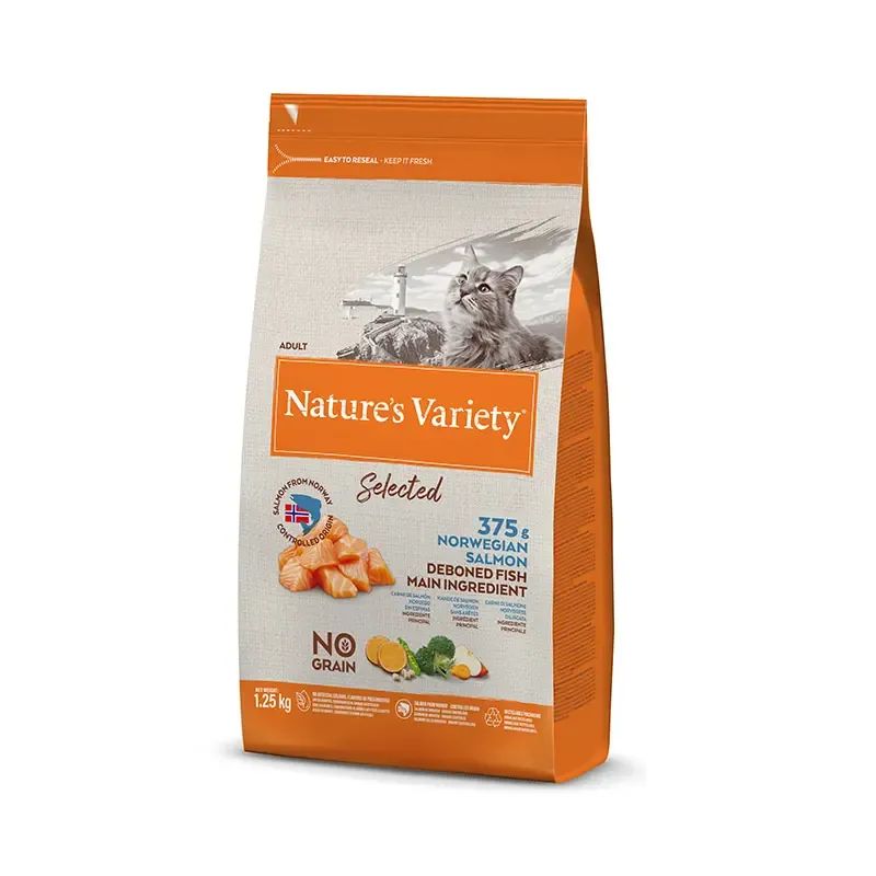 NATURE'S V SELEC FELINE ADULT SALMON NOR 1,25KG (NDR)