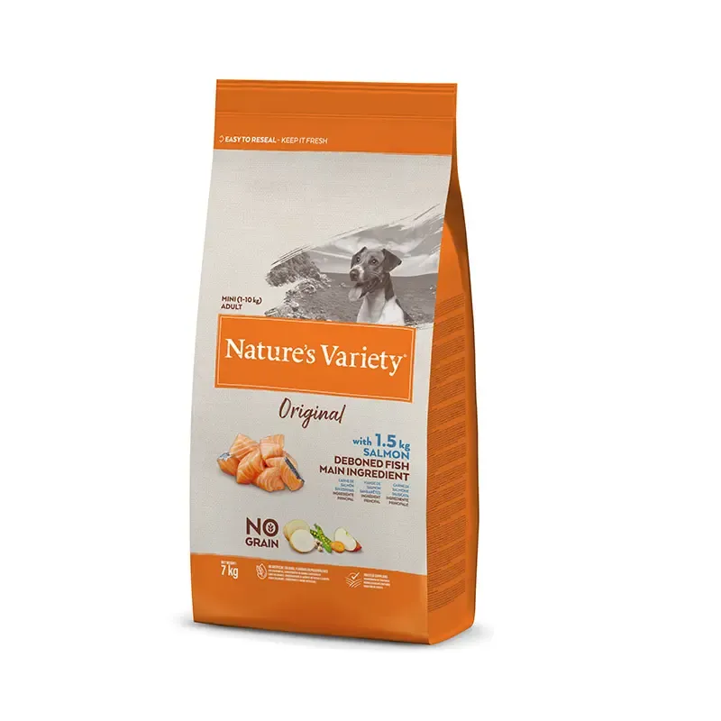 NATURE'S V ORIGINAL CANINE ADULT MINI SALMON 7KG (NDR)
