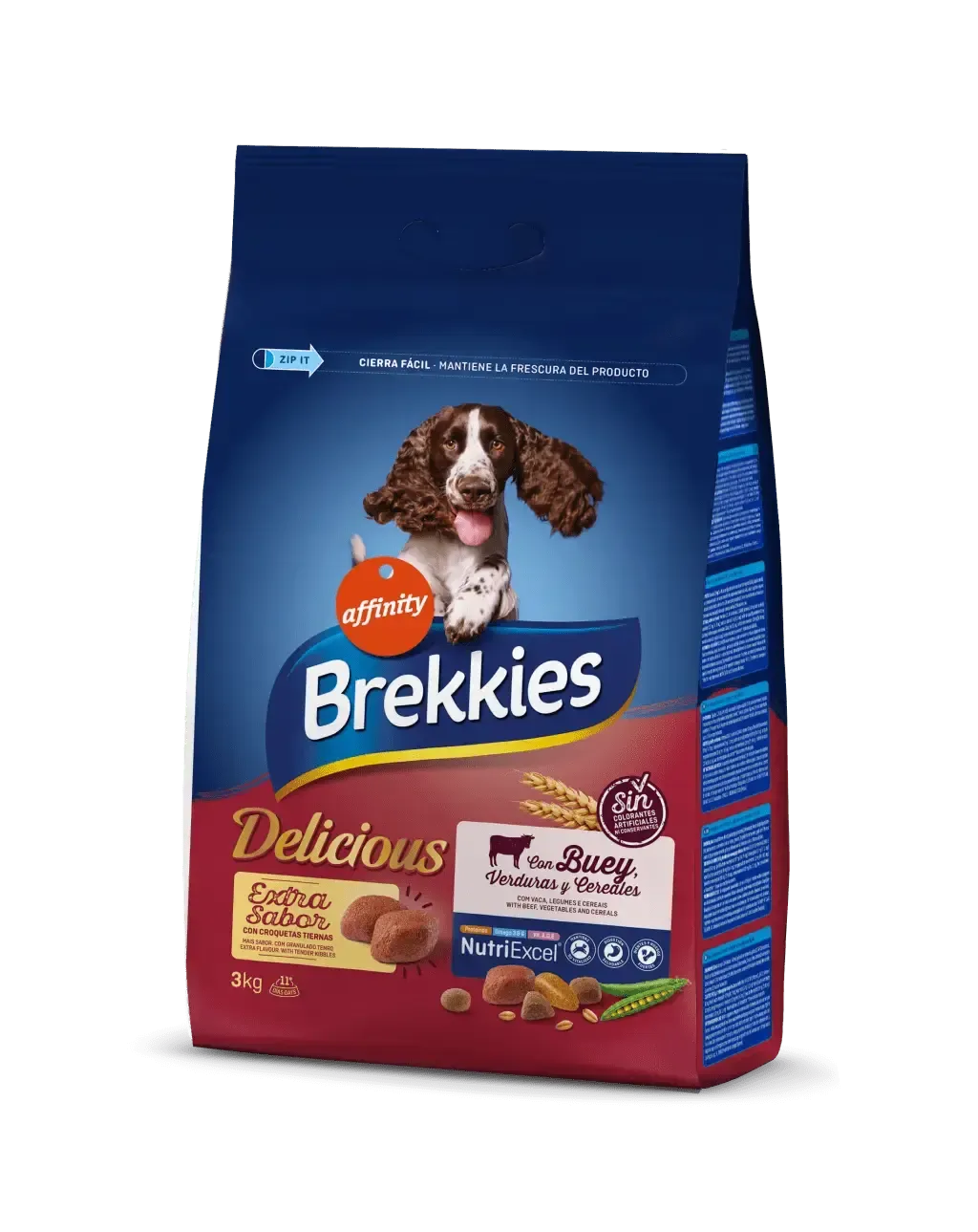 BREKKIES CANINE ADULT DELICIOUS TERNERA 3KG (NDR)