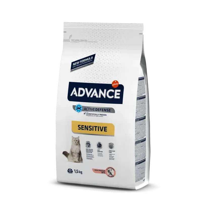 ADVANCE FELINE ADULT SALMON ARROZ SENSITIV 10 KG (NDR)
