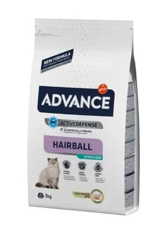 ADVANCE FELINE ADULT STERILIZED HAIRBALL 3KG (NDR)