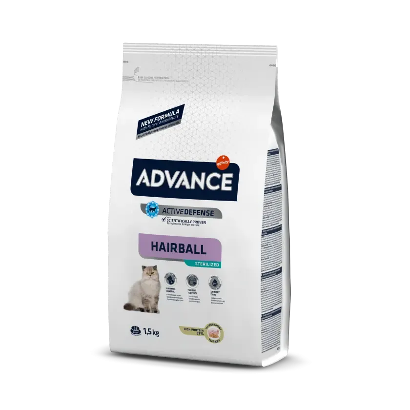 ADVANCE FELINE ADULT STERILIZED HAIRBALL 10KG (NDR)