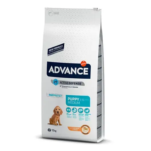 ADVANCE CANINE PUPPY MEDIUM POLLO ARROZ 12KG (NDR)