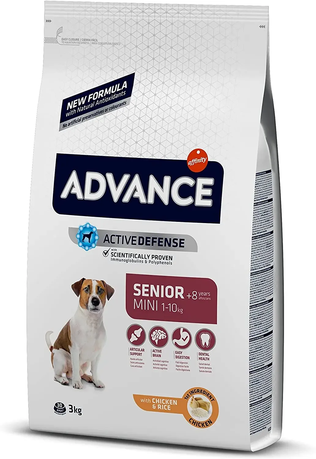 ADVANCE CANINE SENIOR MINI POLLO ARROZ 1,5KG (NDR)