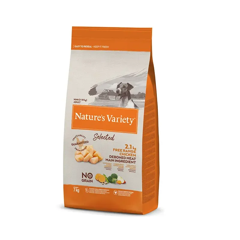 NATURE'S V SELECT CANINE ADULT MINI POLLO  7KG (NDR)